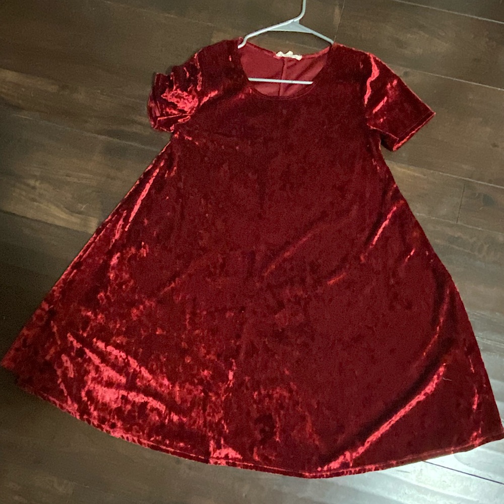 Medium red velvet dress